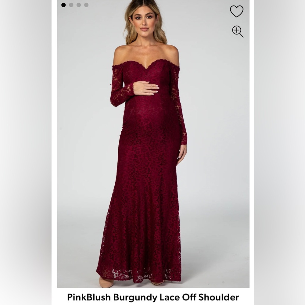 Pinkblush Maternity Lace Maternity Dress